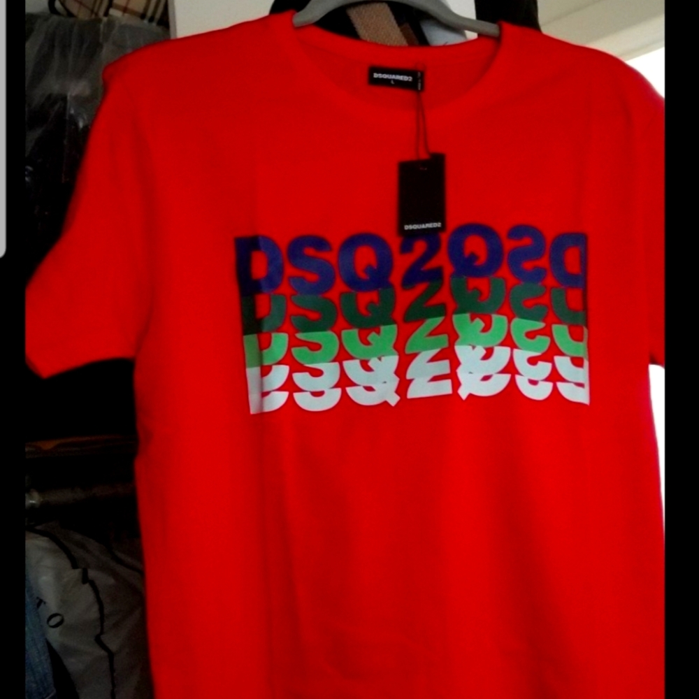 DSQUARED2 RED MEN TSHIRT